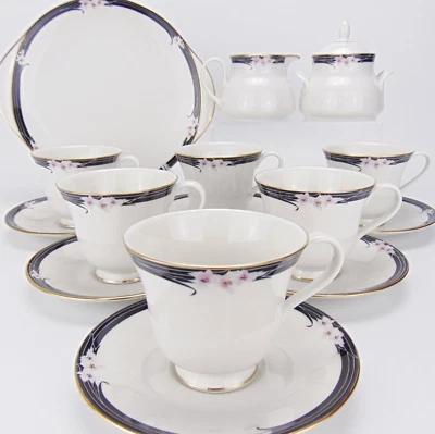 Vintage Royal Doulton Tea Set 15pc Vogue Collection Enchantment Pattern - Image 1 of 4