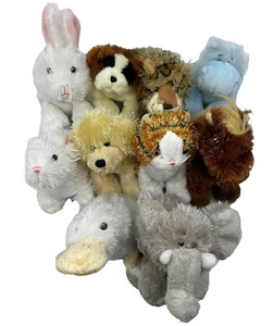 Lote de 10 gatos perros Webkinz hipopótamo ratón caballo elefante sin códigos - Imagen 1 de 2