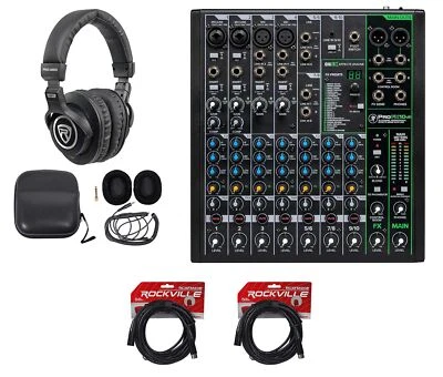 Mackie ProFX10v3 10-Channel Effects Mixer w/USB+Headphones+Cables ProFX10 v3 - Image 1 of 4