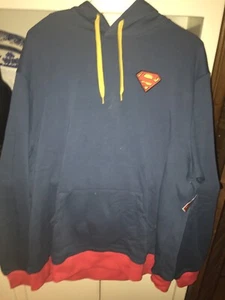 Superman Ice Fortress Hoodie World’s Finest Collection DC comics brand new 2x - Picture 1 of 12