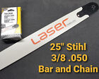 25" Laser Stihl 046 Chainsaw Bar and Chisel Chain 3/8 .050 41032