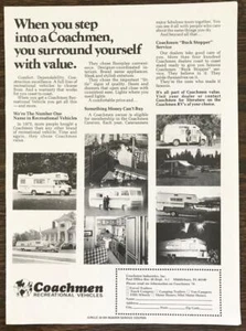 1976 Coachmen Recreational Vehicles Print Ad Surround Yourself With Value - Picture 1 of 1