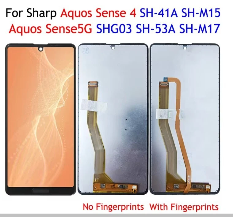 For Sharp Aquos Sense 4 SH-41A SH-M15 Sense 5G SHG03 LCD DIsplay Touch Screen  - Image 1 of 1