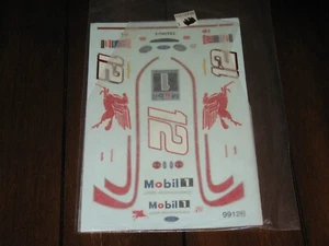 NASCAR 1/24 9912b 25th Anv 12 Mobil 1 Jeremy Mayfield Ford Waterslide Decals NOS - Bild 1 von 2