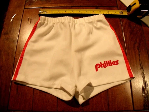 Philadelphia Phillies Vintage 1970s YOUTH Kids Childrens Shorts Short Pants RARE Cover