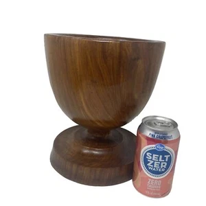 Large Heavy Wood Bowl Modern Fruit Bowl Key Bowl Heavy - Picture 1 of 12
