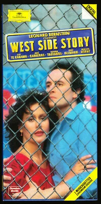 WEST SIDE STORY - LEONARD BERNSTEIN, KIRI TE KANAWA, JOSE CARRERAS - CASSETTES - Image 1 of 3