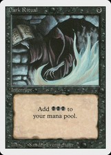 Dark Ritual  Revised MtG MP