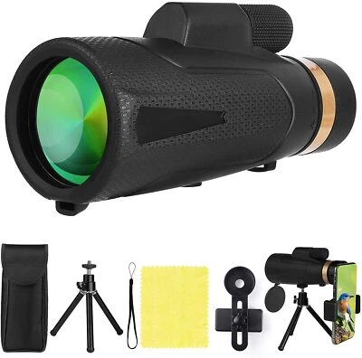 12X50 Monocular Telescope High Power with Smartphone Holder &Tripod - Image 1 of 4
