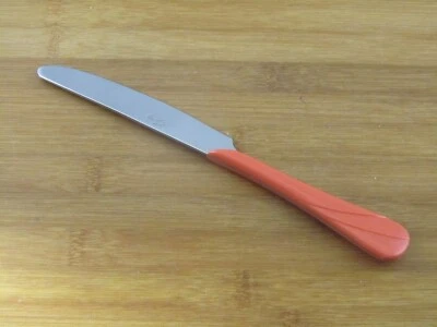 Fiesta SWIRL Stainless PERSIMMON Dinner Knife 9" VGC Homer Laughlin Flatware - Image 1 of 3