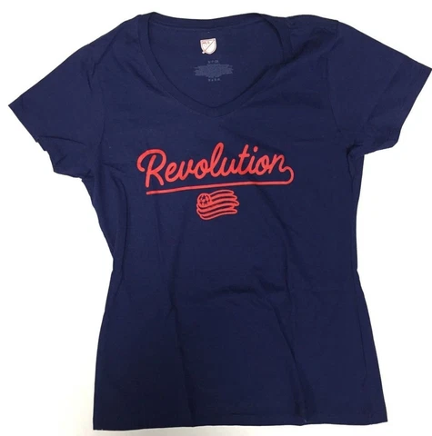 New England Revolution MLS Soccer Women's V-Neck T-Shirt CHOOSE SIZE Cover