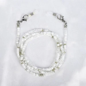 Glass Bead Eyeglass Chain Glasses Strap Holder Mask Lanyard Leash Necklace. F # - Picture 1 of 18