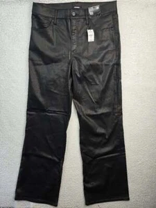 EXPRESS Pants Size 12 Reg Women's Black Wide Leg High Rise NWT - Picture 1 of 7