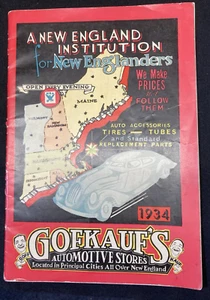 Very RARE Vintage Original 1934 Gofkauf's  Auto Parts Catalog New England Area - Bild 1 von 13