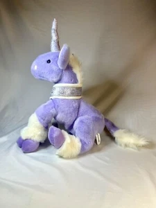 RARE 1999 Commonwealth Light Purple White Silver Sparkle Unicorn Stuffed Plush - Picture 1 of 8