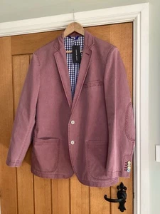 "Chaqueta Blazer Harvey Nichols Brook Taverner Algodón Rosa Anochecer Talla 42"" R" - Imagen 1 de 7