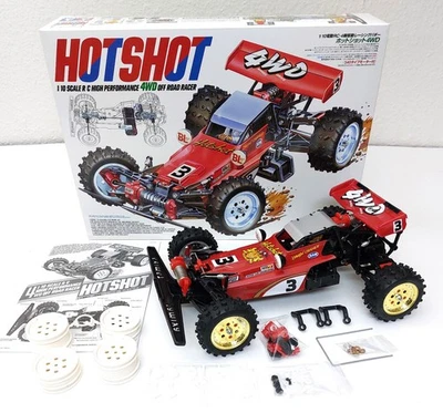 Tamiya HotShot 4WD Buggy 58391 mit Tuning Teilen, Servo DS8025, ToTu, Kugellager - Bild 1 von 4