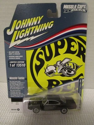 Johnny Lightning Muscle Cars USA 1970 Dodge Coronet Super Bee Black 1:64 Ltd Ed - Image 1 of 4