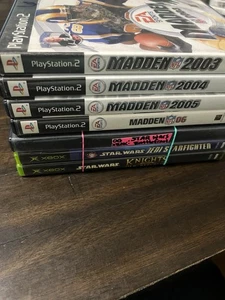 ✨🟩 OG Xbox Star Wars + PS2 Madden Sports Bundle — 7 Game Lot 🟩✨ - Picture 1 of 7