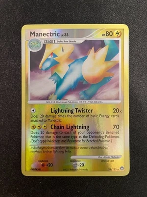 Manectric 28/123 Mysterious Treasures Reverse Holo Pokemon TCG - LP+ - Image 1 of 2
