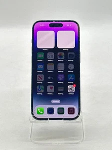 Unlocked Apple iPhone 14 Pro A2650 128GB Deep Purple Cracked screen and back REA - Zdjęcie 1 z 10