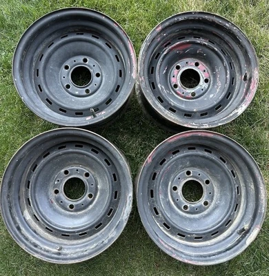 Juego de 4 Blazer Jimmy 15x8 Chevy Rally Truck 5x5 patrón C10 2x2 OEM 71-87 73-91 Foto 1 de 4