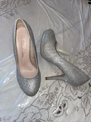 Bombas Robin-46 De Blossom Collection plateadas brillantes estrás talla 8 Foto 1 de 4