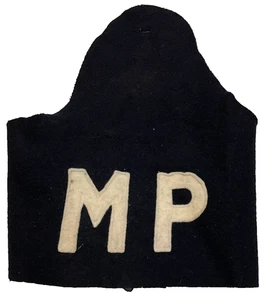 Original WWII U.S. Army MP Military Police Armband Brassard Wool Felt & Flap - Picture 1 of 4