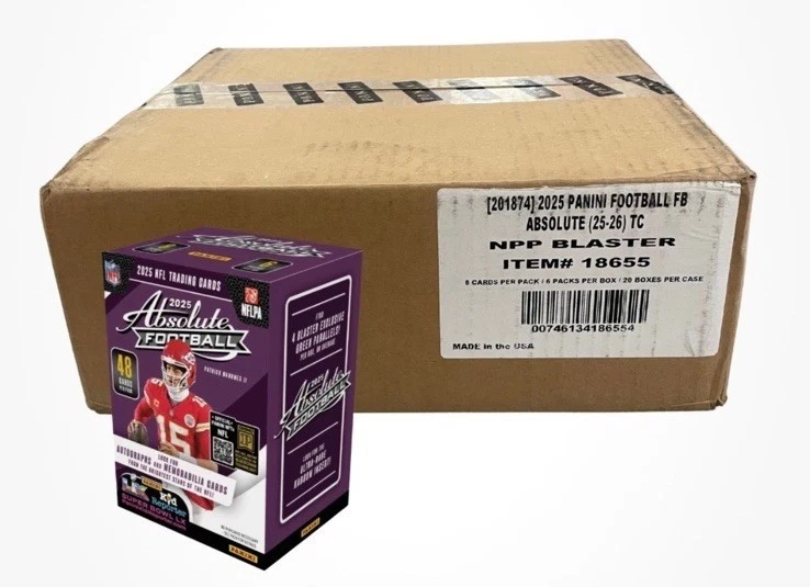 Caja bláster sellada de fútbol americano Panini Absolute NFL 2025 (20 cajas) Foto 1 de 1