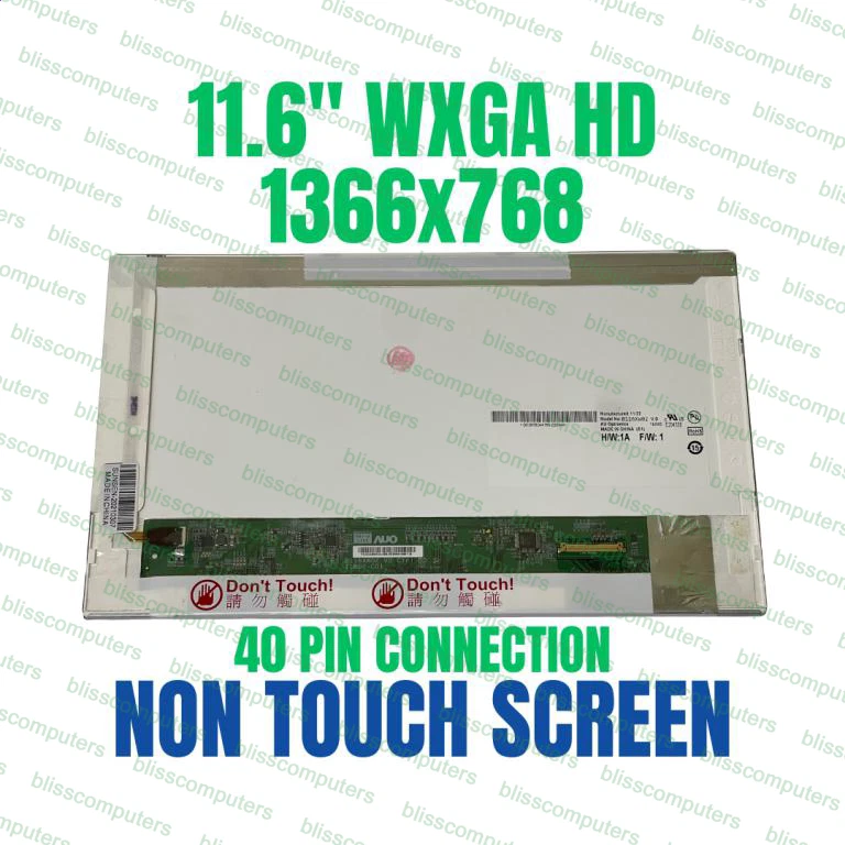 TOSHIBA SATELLITE T215D-SP1004M LAPTOP LED LCD Screen 11.6" WXGA HD Bottom Right - Image 1 of 4