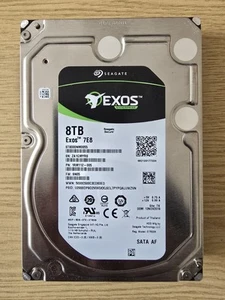 ST8000NM0055 Seagate EXOS 8 To SATA AF HDD 7,2 K tr/min 512e bonne santé - Photo 1/2