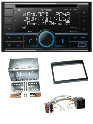 Kenwood CD 2DIN DAB USB MP3 Bluetooth Autoradio für Porsche Boxster 1996-2004 - Bild 1 von 4