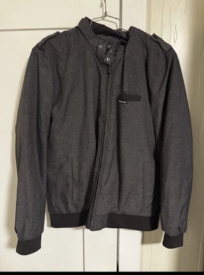 Members Only Black Jacket Men’s Large Streetwear Casual Used - Image 1 of 2