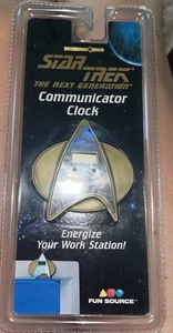 STAR TREK THE NEXT GENERATION COMMUNICATOR CLOCK 1997 New in Original Package - Picture 1 of 2