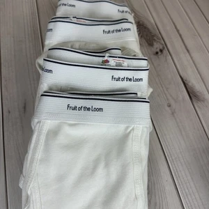 4 calzoncillos grandes Fruit Of The Loom de colección para hombre talla grande blancos corte completo - Imagen 1 de 5