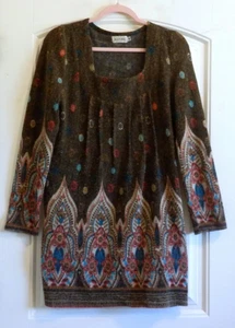 Adore Anthropologie Women's Acrylic Blend Long Sleeve Sweater Dress SZ M - Picture 1 of 3