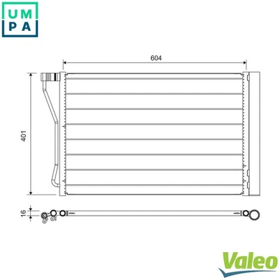 CONDENSER AIR CONDITIONING 814388 FOR BMW 5/F10 6/Gran/F0/F13/Convertible/F12 - Image 1 of 4