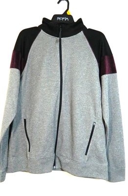 Chaqueta Old Navy Active Para Hombre Talla LG Negra, Gris, Borgoña Manga Larga Cremallera Completa Foto 1 de 4