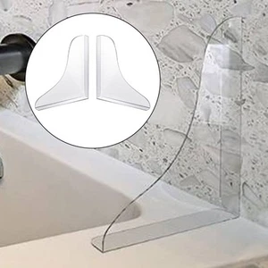 Acrylic Bathtub Guard Bathroom Cleaning Compact Design Daily Use Protection - Picture 1 of 7