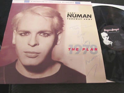 GARY NUMAN tubeway army THE PLAN 1978 LP NM SIGNED! wow synth AUTOGRAPHED! OOP! - Image 1 of 3