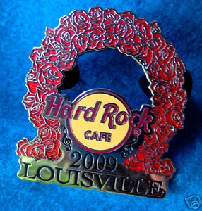 LOUISVILLE *RACE HORSE WINNERS RED ROSES GARLAND* 2009 Hard Rock Cafe PIN LE - Imagen 1 de 1