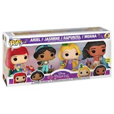Disney Princess Funko POP! 4 pack! Ariel Jasmine Rapunzel Moana Collectibles! 