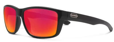 Gafas de sol unisex polarizadas Suncloud "Mayor" NEGRO MATE/ROJO POLAR ESPEJO $54.95 Foto 1 de 4