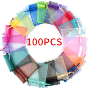 Großhandel Organza Geschenktüten Schmuckbeutel Hochzeit Gefallen Party Süßigkeiten Verpackung - Bild 1 von 43