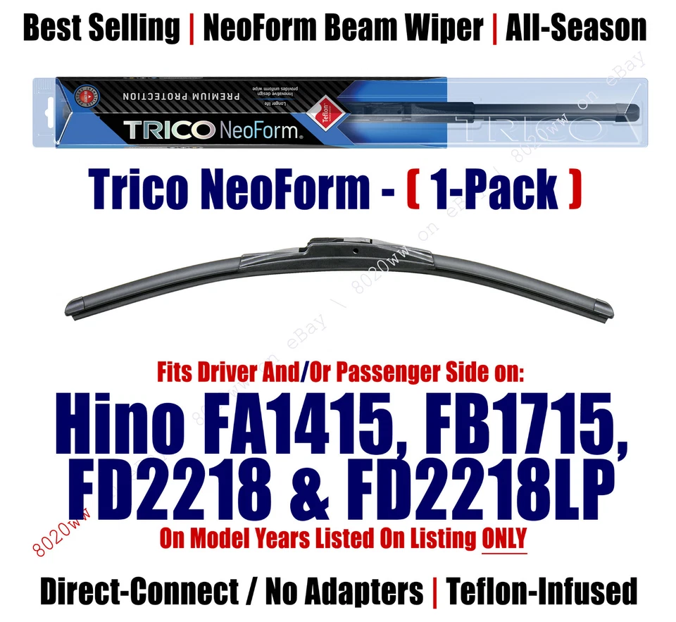 Limpiaparabrisas Super Premium NeoForm cantidad 1 ajuste 1993-1997 Hino FA1415/FB1715 - 16190 Foto 1 de 1