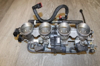 13-18 kawasaki ninja zx6r ZX636 MAIN FUEL INJECTORS / THROTTLE BODIES 16163-0773 - Image 1 of 3