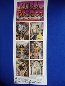 Portafolio de novias de guerra #1208/2500 firmado Kim Demulder 1994 - Imagen 1 de 8