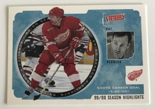 NHL Card, Pat Verbeek, Season Highlights, Victory 2000, Detroit
