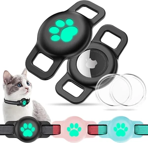 Cat Collar Airtag Holder for Air Tag, IP67 Waterproof Protective Air Tag Holder  - Picture 1 of 12