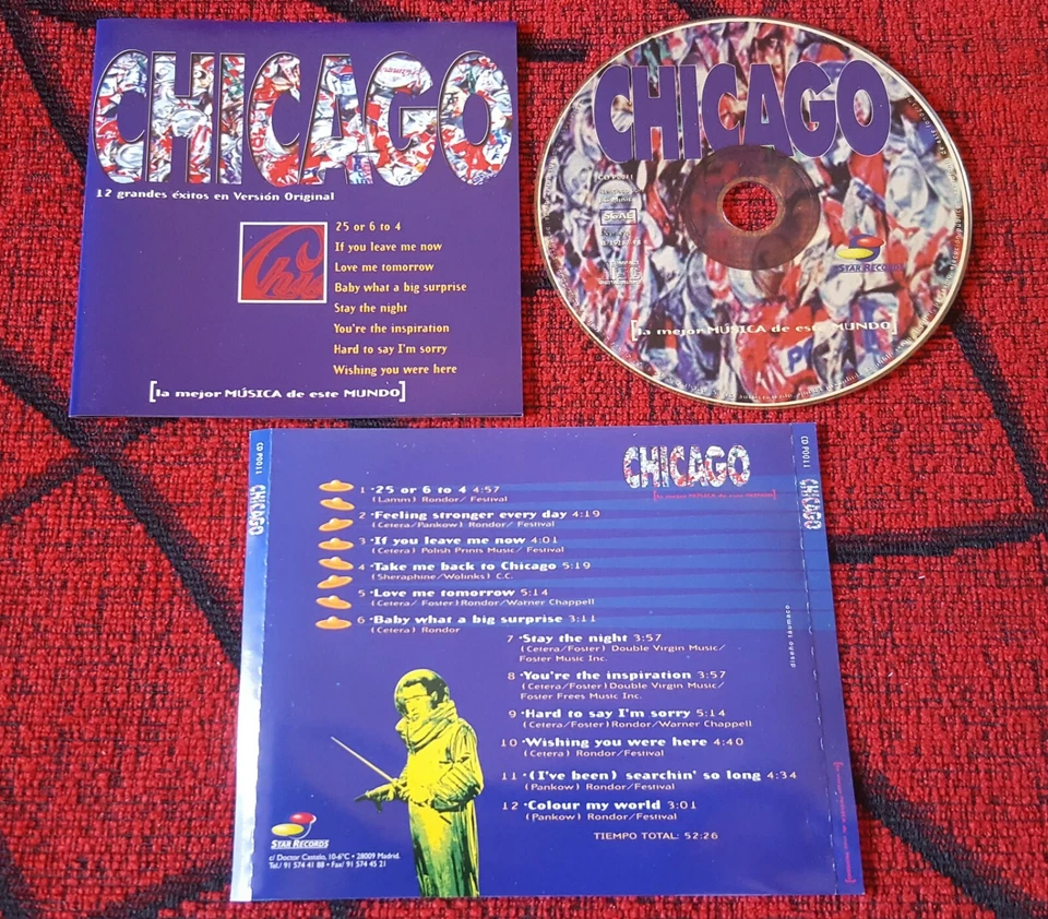CHICAGO ** 12 Grandes Exitos En Version Original ** CD 1998 Spain PETER CETERA - Image 1 of 1